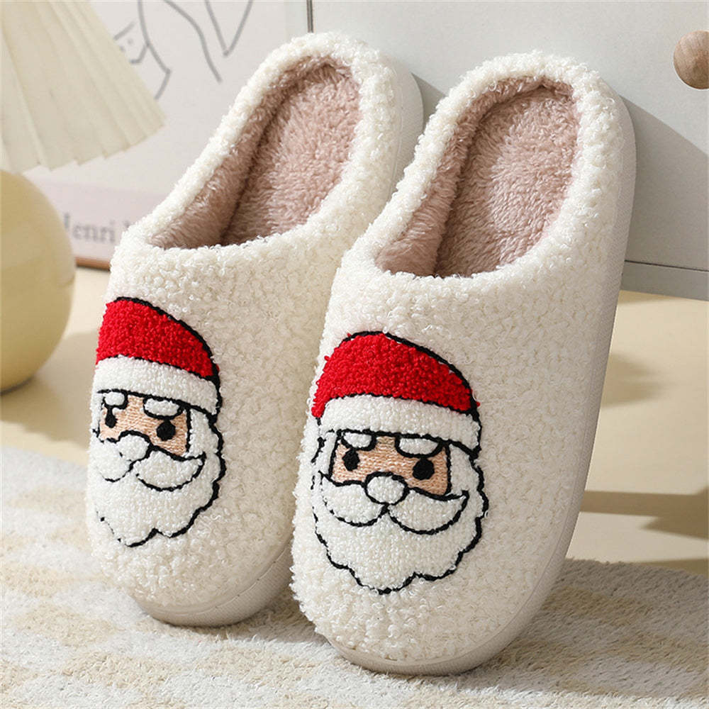 Christmas Gingerbread Man Slippers Santa Claus Shoes Home Cotton Slippers - MyFaceSocksAu