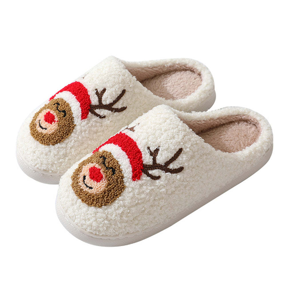 Christmas Gingerbread Man Slippers Santa Claus Shoes Home Cotton Slippers - MyFaceSocksAu
