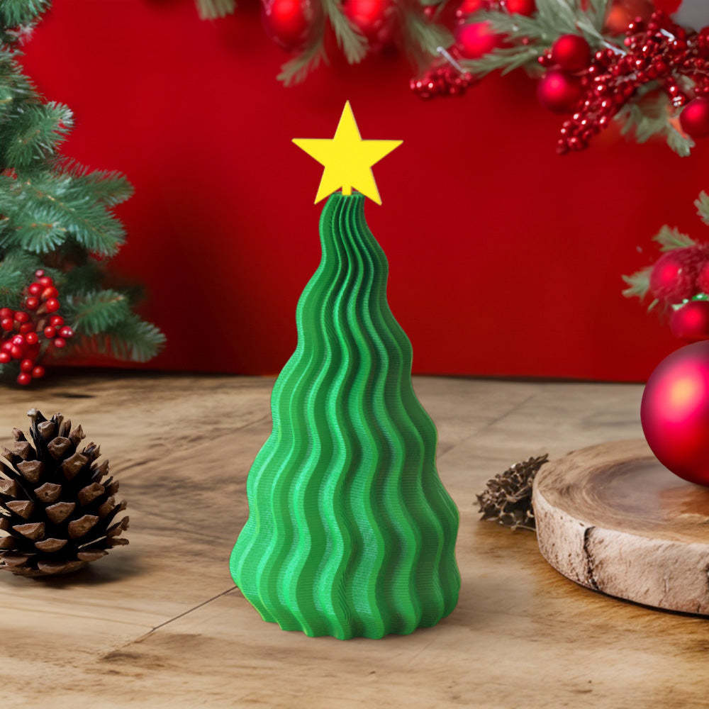 3D Printed Christmas Tree Home Decoration Christmas Gift Height 5.12in - MyFaceSocksAu