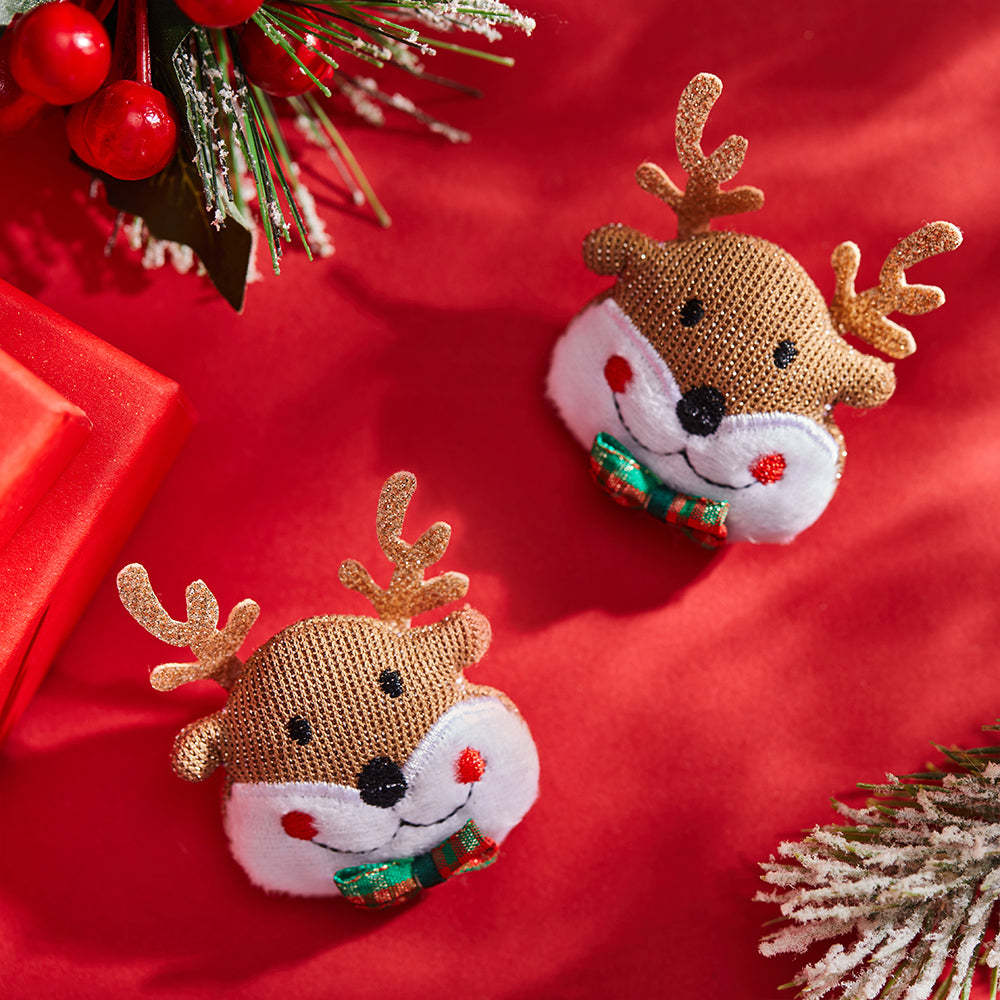Christmas Socks Brooches Pins Scarf Charm Jewelry New Year Gifts Bow Tie Elk 2Pcs/set - MyFaceSocksAu