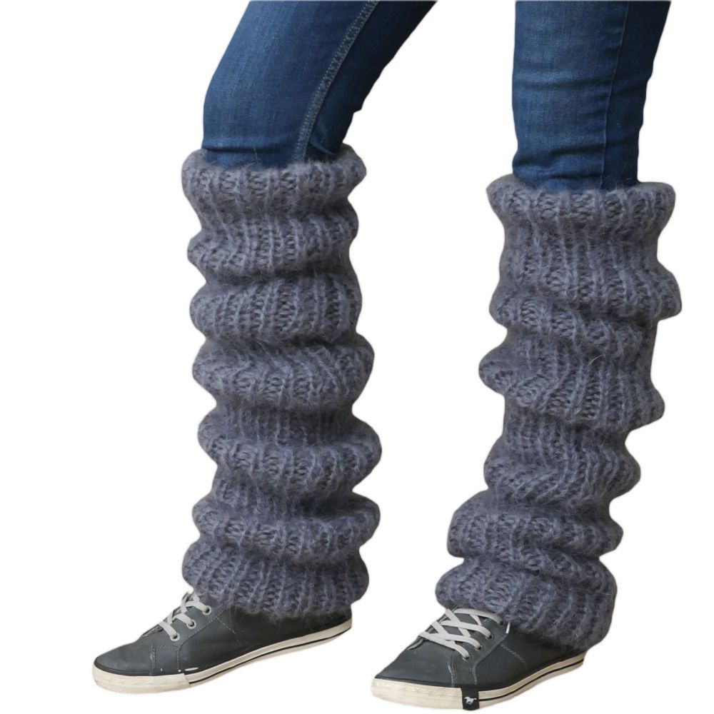 Knitted Over The Knee Socks Women Winter Leg Warmers Long Tube Pile Socks - MyFaceSocksAu