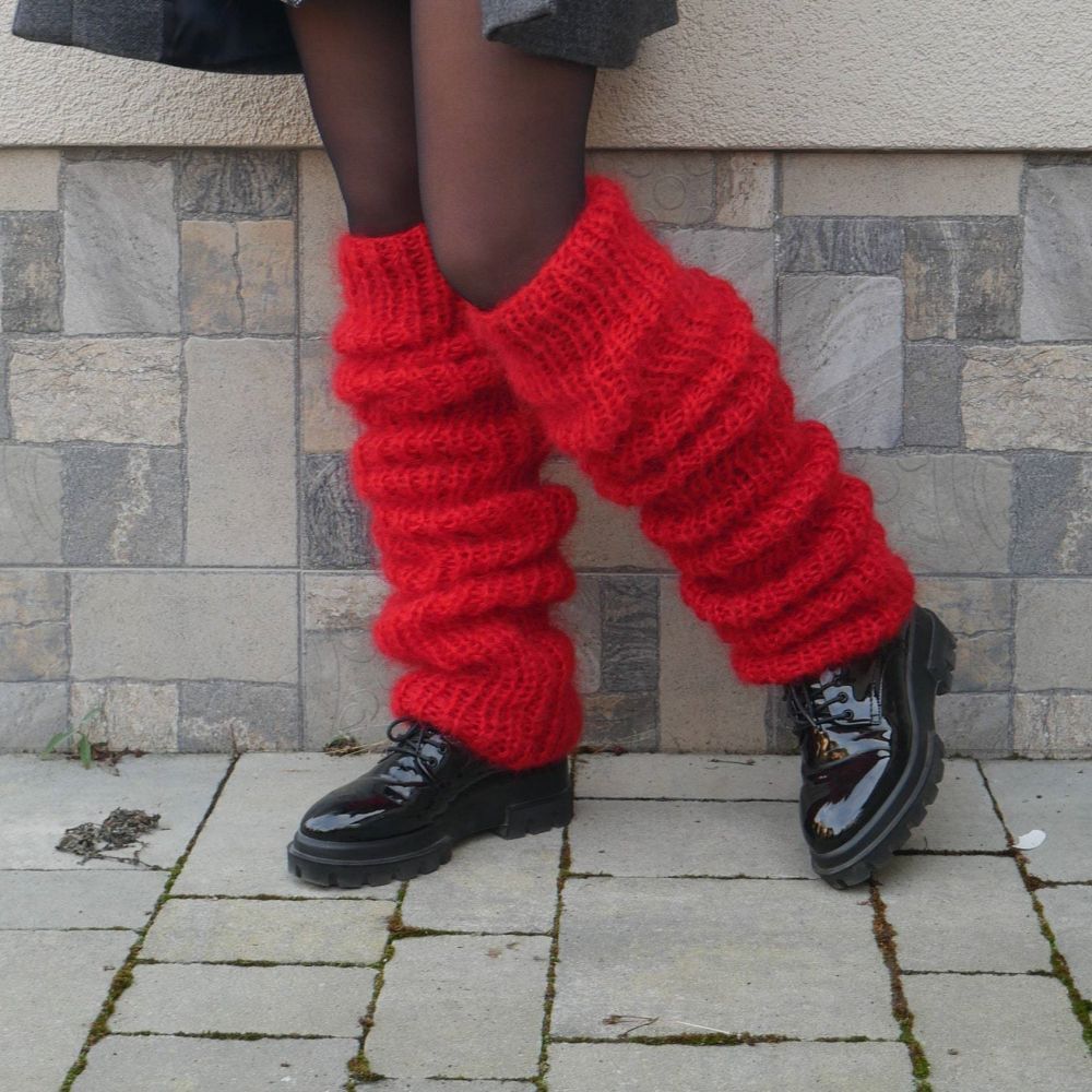 Knitted Over The Knee Socks Women Winter Leg Warmers Long Tube Pile Socks - MyFaceSocksAu