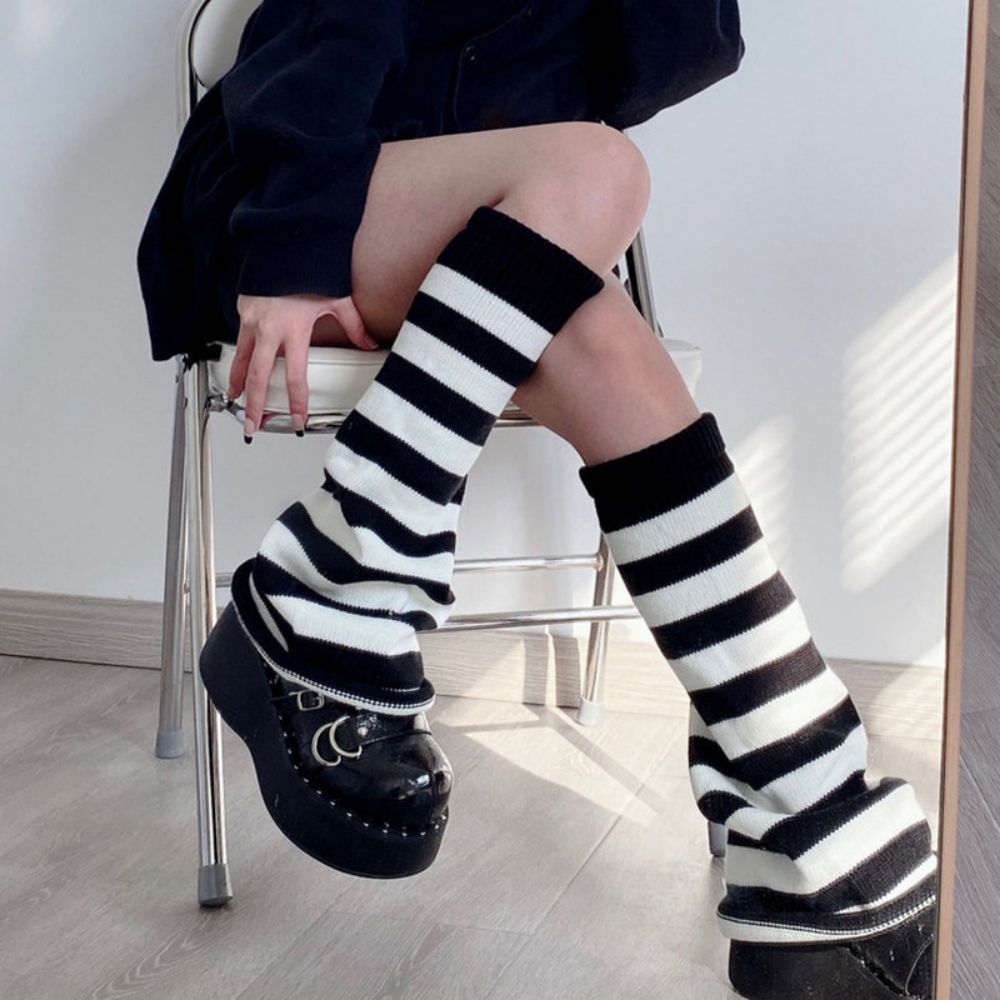 Mid Tube Knitted Pile Socks Womens Wide Leg Winter Warm Wool Socks - MyFaceSocksAu