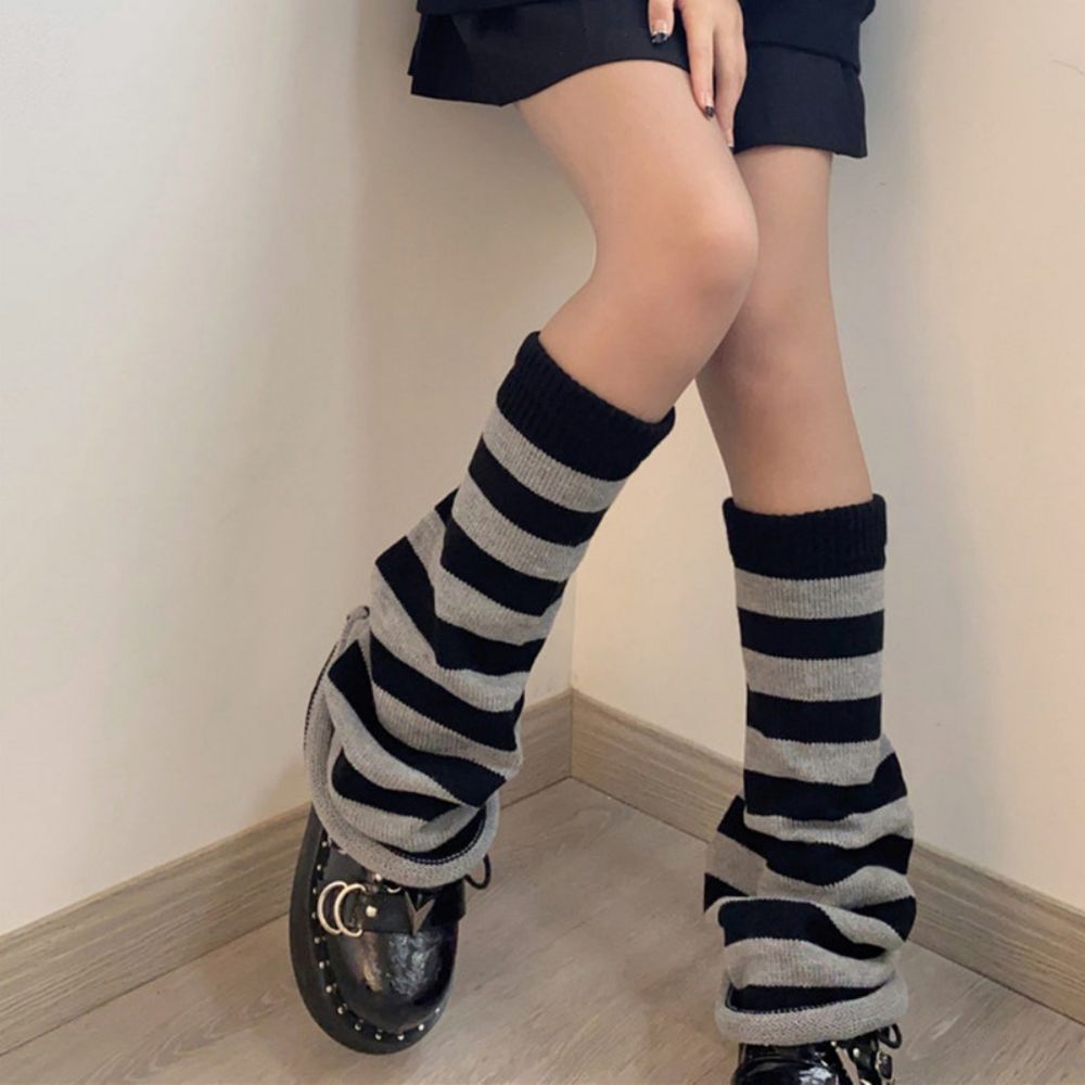 Mid Tube Knitted Pile Socks Womens Wide Leg Winter Warm Wool Socks - MyFaceSocksAu