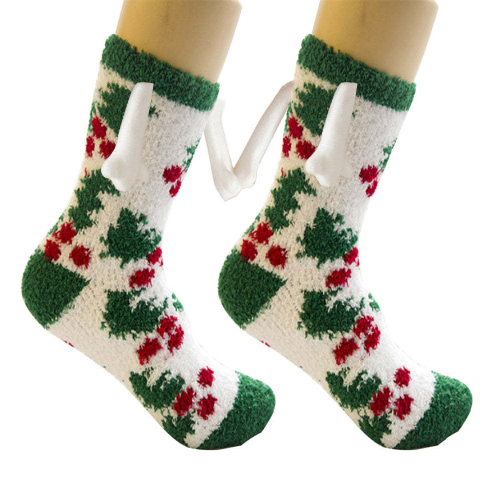 Christmas Holding Hands Socks Magnetic Hand in Hand Socks Unique Christmas Gifts - MyFaceSocksAu