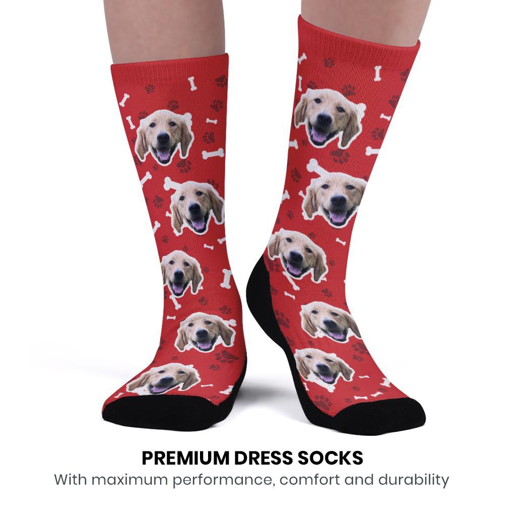 Custom Upgrade Breathable Dog Socks Add Pictures And Name