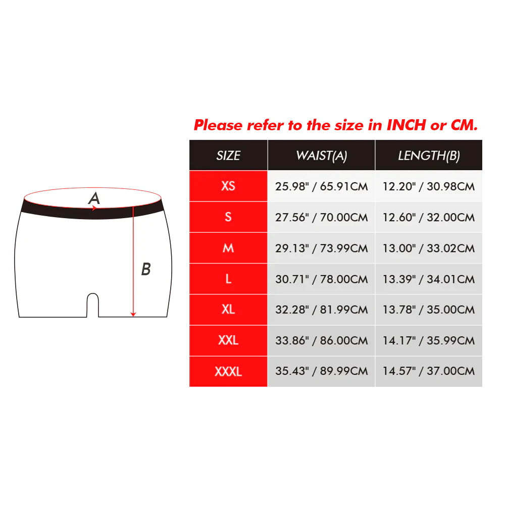 Custom Face Boxer Briefs Personalized Underwear Valentine's Day Gifts for Him - MyFaceSocksAu
