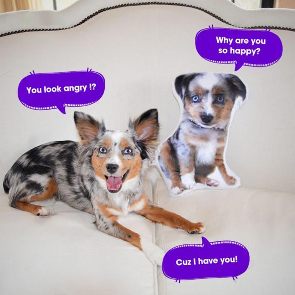 Custom Photo Pet Face Pillow 3D Portrait Pillow - MyFaceSocksAu