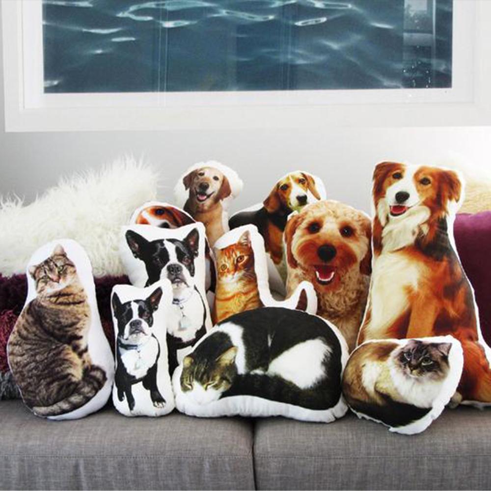Custom Photo Pet Face Pillow 3D Portrait Pillow - MyFaceSocksAu