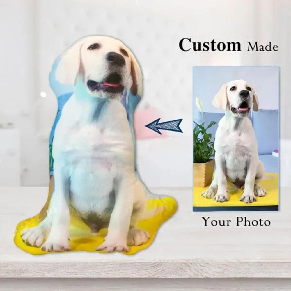 Custom Photo Pet Face Pillow 3D Portrait Pillow - MyFaceSocksAu