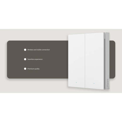 Aqara H1 2-Gang Wireless Switch