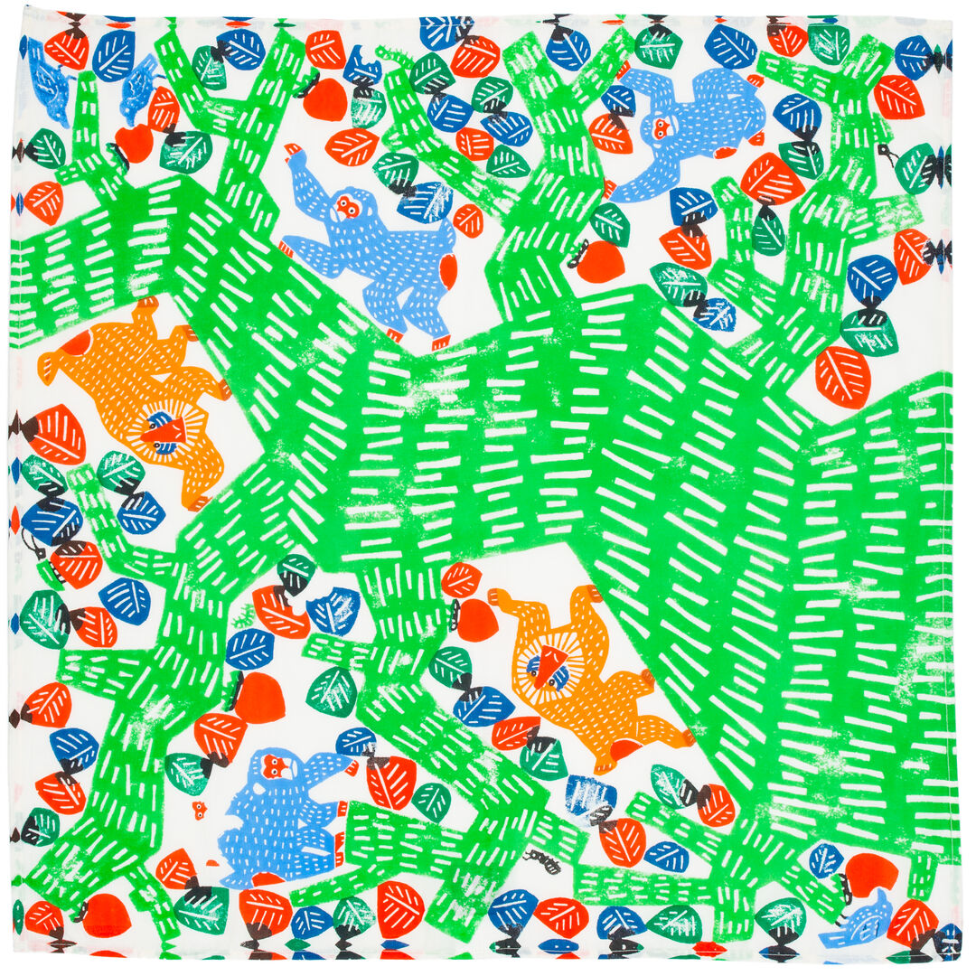 monkey and persimonn tree knot wrap katakata