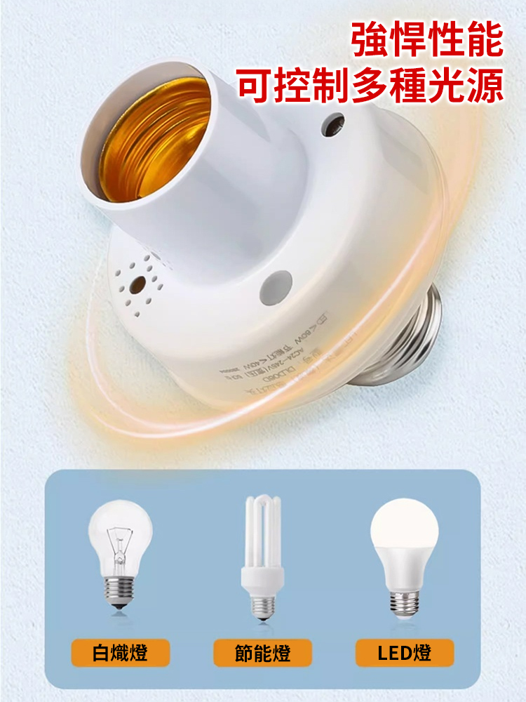 雷達人體智慧感應燈頭