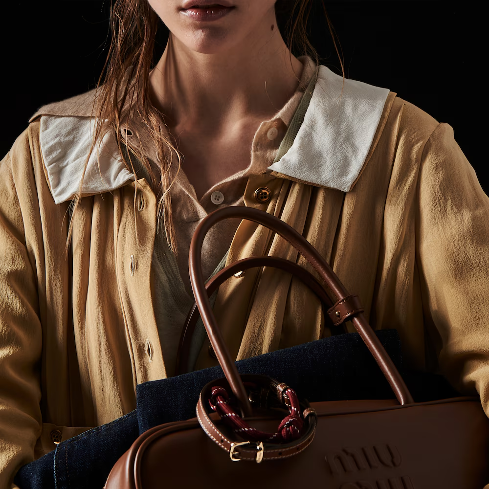 レザー トップハンドルバッグ