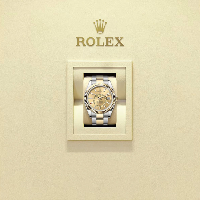 ROLEX スカイドゥエラー 、シャンパンカラー、オイスター、42 MM、オイスタースチール＆イエローゴールド336933-最安値に挑戦中!!!