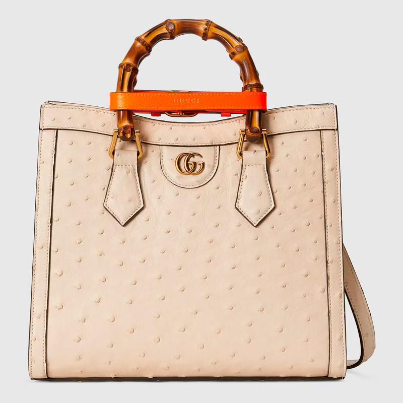  GUCCI 〔グッチ ダイアナ〕スモール オーストリッチ トートバッグ Ref:660195 EY0KT 9594-最安値に挑戦中!!!