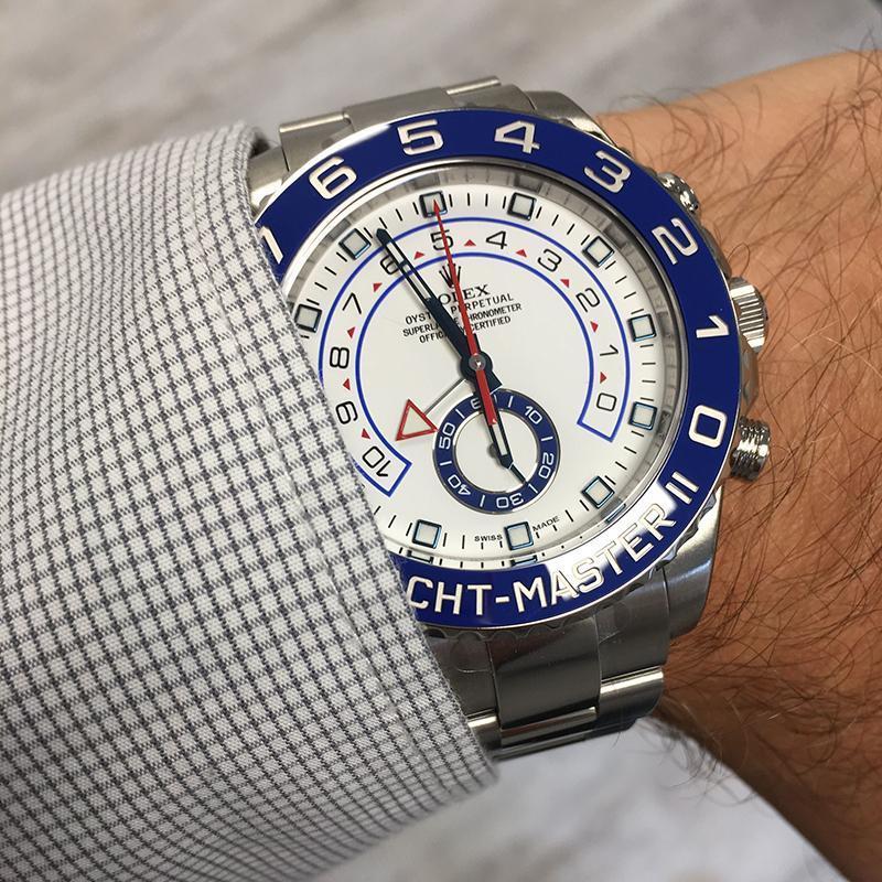 ROLEX ヨットマスターII m116680-0002-最安値に挑戦中!!!