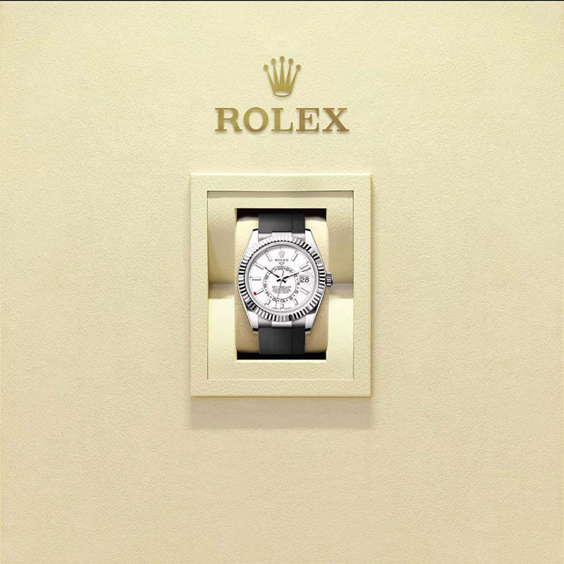 ROLEX  スカイドゥエラー、ホワイト、オイスター、42 MM、ホワイトゴールド336239-最安値に挑戦中!!!