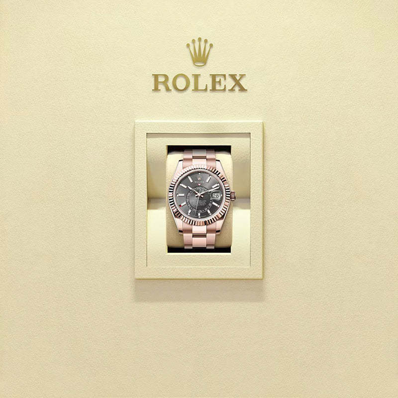 ROLEX スカイドゥエラー、スレート、オイスター、42 MM、エバーローズゴールド336935-最安値に挑戦中!!!