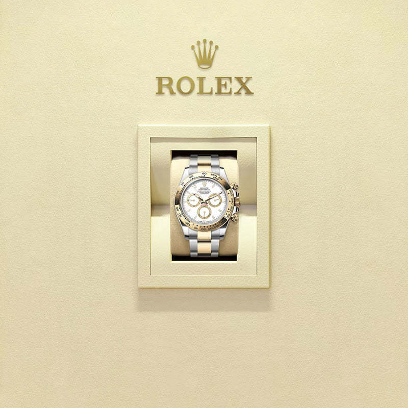 ROLEX  コスモグラフ デイトナ、ホワイト、ゴールデン カウンターリング、オイスター、40 MM、オイスタースチール＆イエローゴールド126503-最安値に挑戦中!!!