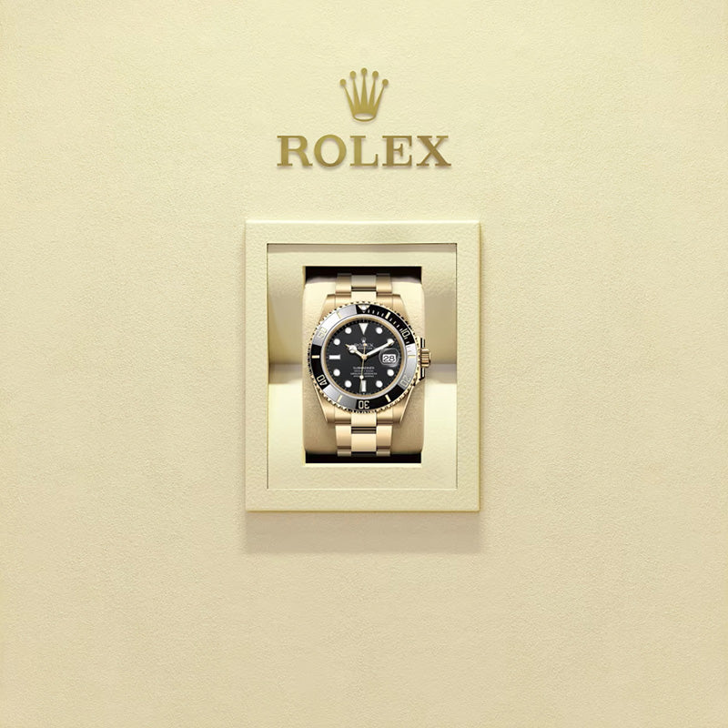 ROLEX  サブマリーナー デイト、ブラックセラミック、オイスター、41 MM、イエローゴールド126618LN-最安値に挑戦中!!!