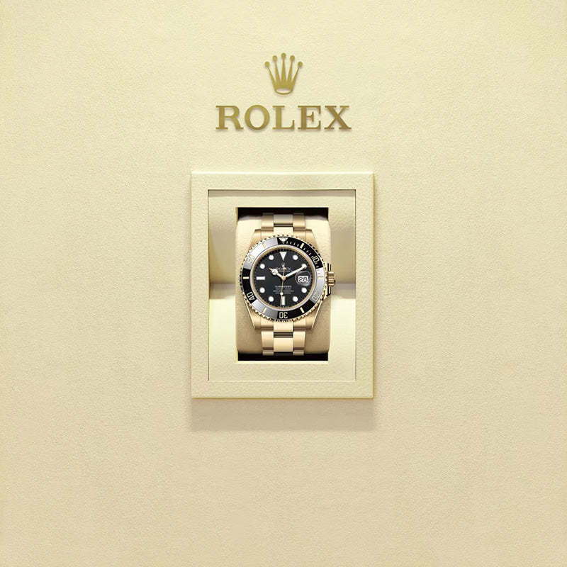 ROLEX  サブマリーナー デイト、ブラックセラミック、オイスター、41 MM、イエローゴールド126618LN-最安値に挑戦中!!!