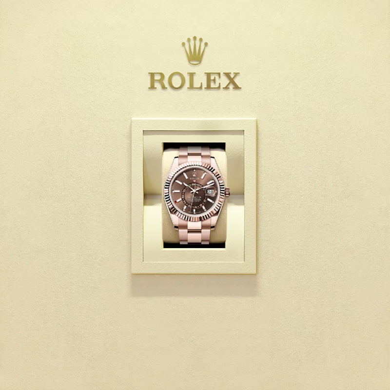 ROLEX スカイドゥエラー、チョコレート、オイスター、42 MM、エバーローズゴールド336935-最安値に挑戦中!!!