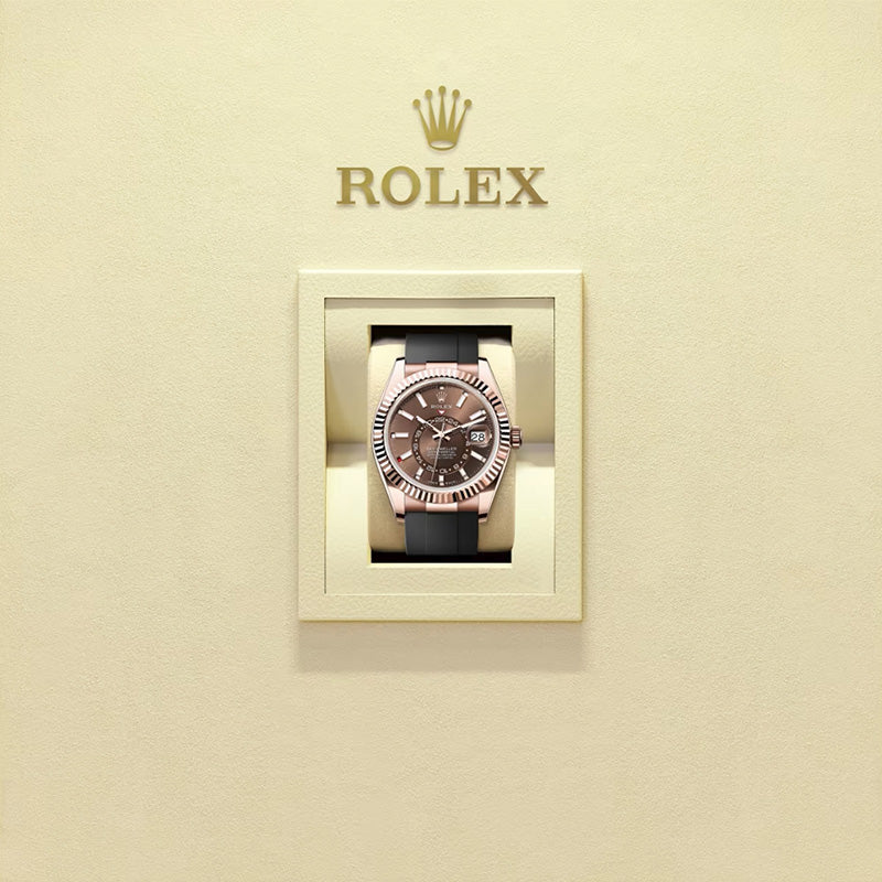 ROLEX スカイドゥエラー、チョコレート、オイスター、42 MM、エバーローズゴールド336235-最安値に挑戦中!!!