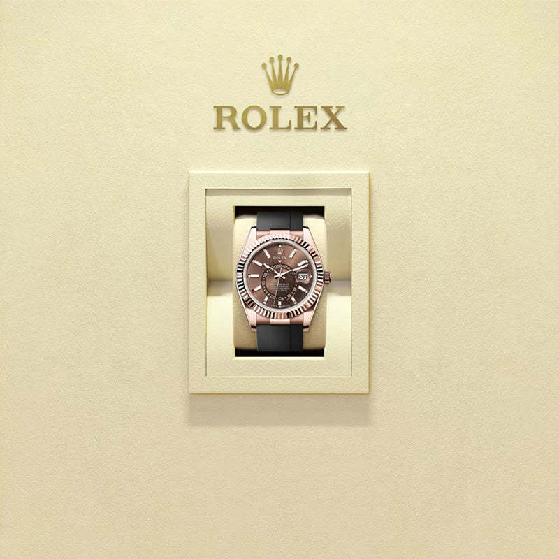 ROLEX スカイドゥエラー、チョコレート、オイスター、42 MM、エバーローズゴールド336235-最安値に挑戦中!!!