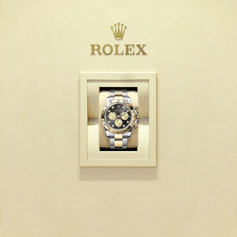 ROLEX  コスモグラフ デイトナ、ダイヤモンド入りブライトブラック＆ゴールデン、オイスター、40 MM、オイスタースチール＆イエローゴールド126503-最安値に挑戦中!!!