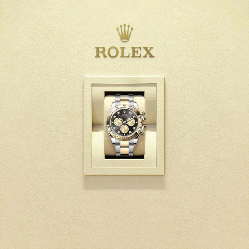 ROLEX  コスモグラフ デイトナ、ダイヤモンド入りブライトブラック＆ゴールデン、オイスター、40 MM、オイスタースチール＆イエローゴールド126503-最安値に挑戦中!!!