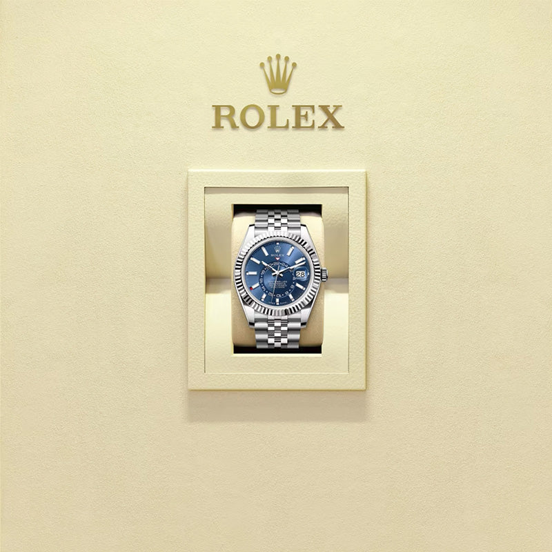 ROLEX スカイドゥエラー、ブライトブルー、オイスター、42 MM、オイスタースチール＆ホワイトゴールド336934-最安値に挑戦中!!!