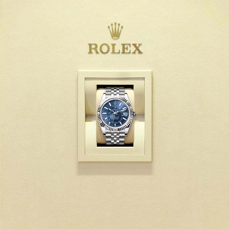 ROLEX スカイドゥエラー、ブライトブルー、オイスター、42 MM、オイスタースチール＆ホワイトゴールド336934-最安値に挑戦中!!!