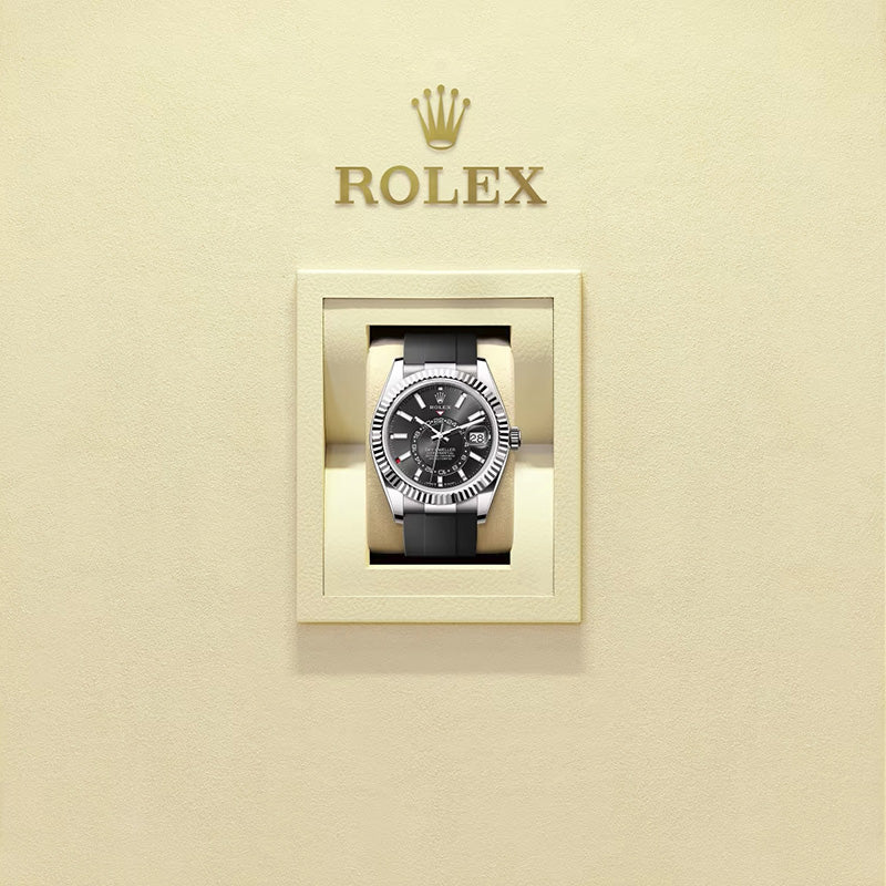 ROLEX スカイドゥエラー 、ブライトブラック、オイスター、42 MM、ホワイトゴールド 336239-最安値に挑戦中!!!