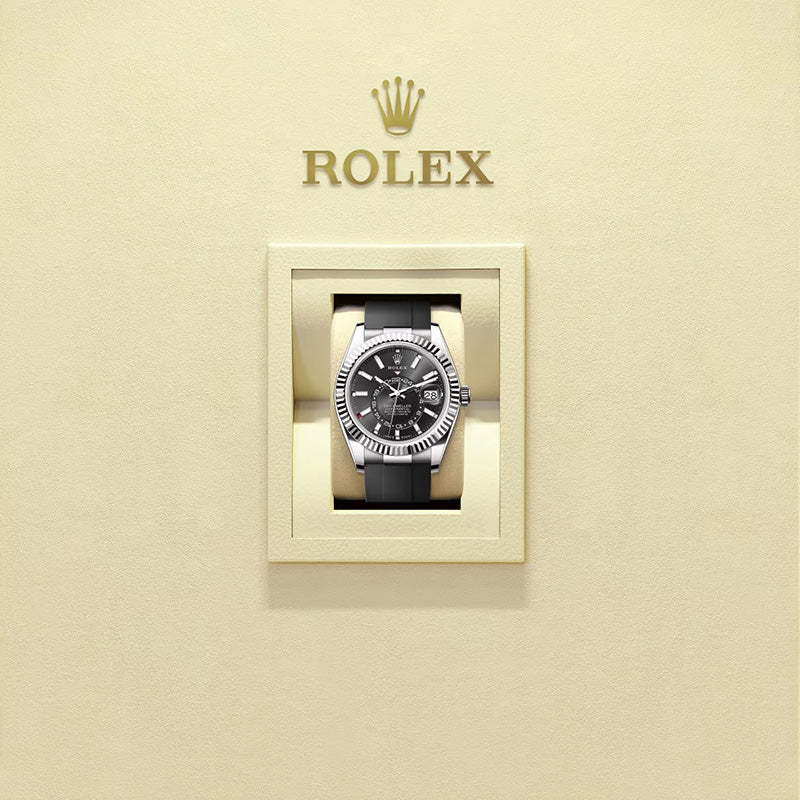 ROLEX スカイドゥエラー 、ブライトブラック、オイスター、42 MM、ホワイトゴールド 336239-最安値に挑戦中!!!