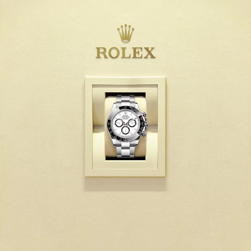 ROLEX  コスモグラフ デイトナ、ホワイト、ブラック カウンターリング、オイスター、40 MM、オイスタースチール126500LN-最安値に挑戦中!!!