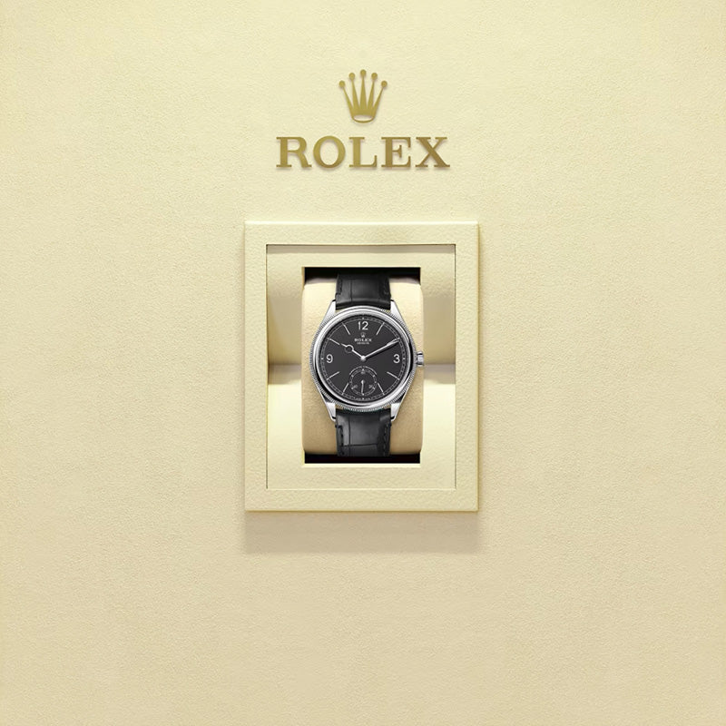 ROLEX   ブラック、39 MM、18 ct ホワイトゴールド、ポリッシュ仕上げ 52509-最安値に挑戦中!!!