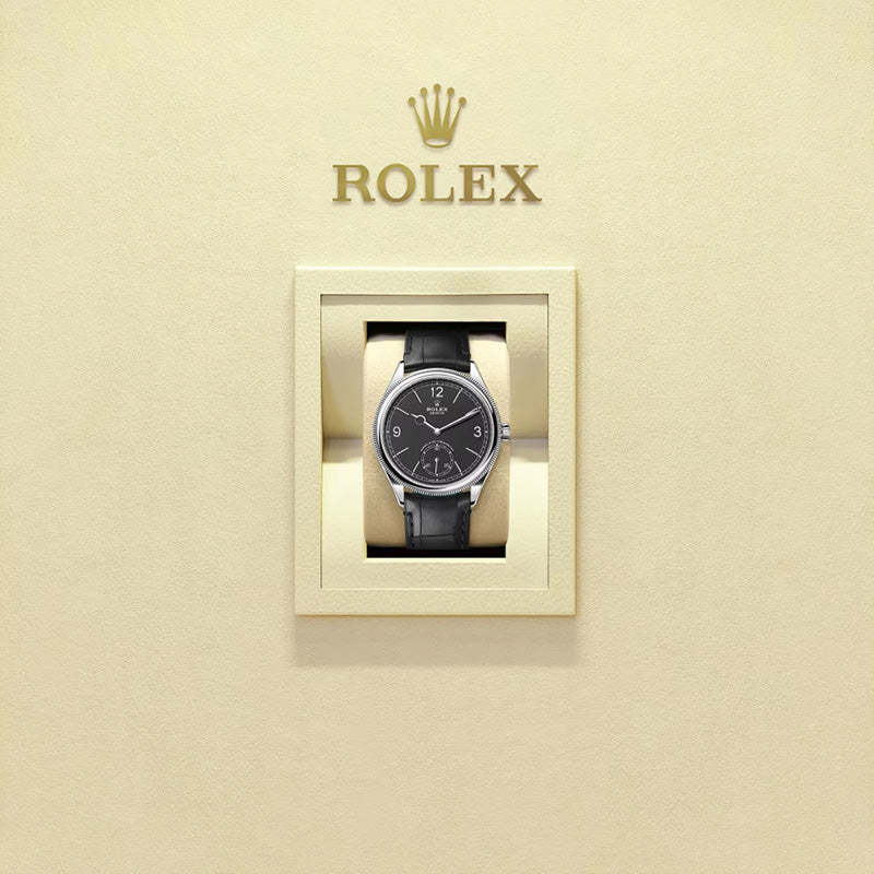 ROLEX   ブラック、39 MM、18 ct ホワイトゴールド、ポリッシュ仕上げ 52509-最安値に挑戦中!!!