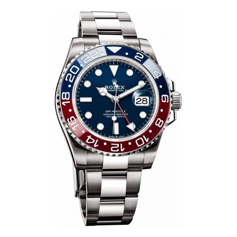 ROLEX GMTマスターⅡ 自動巻き ブルー 文字盤 ホワイトゴールド  m126719blro-0003-最安値に挑戦中!!!