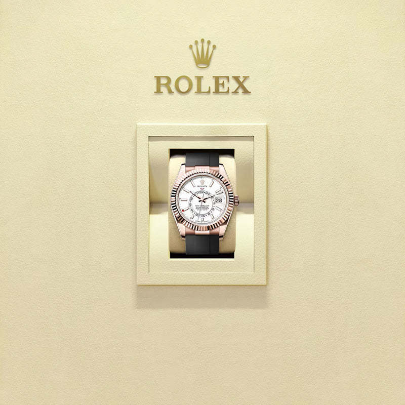 ROLEX スカイドゥエラー 、ホワイト、オイスター、42 MM、エバーローズゴールド336235-最安値に挑戦中!!!