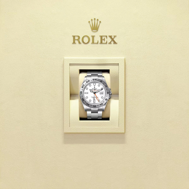 ROLEX   エクスプローラー Ⅱ、ホワイト、オイスター、42 MM、オイスタースチール 226570-最安値に挑戦中!!!