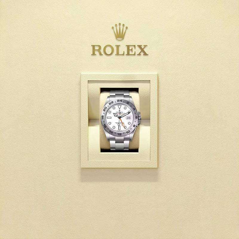 ROLEX   エクスプローラー Ⅱ、ホワイト、オイスター、42 MM、オイスタースチール 226570-最安値に挑戦中!!!