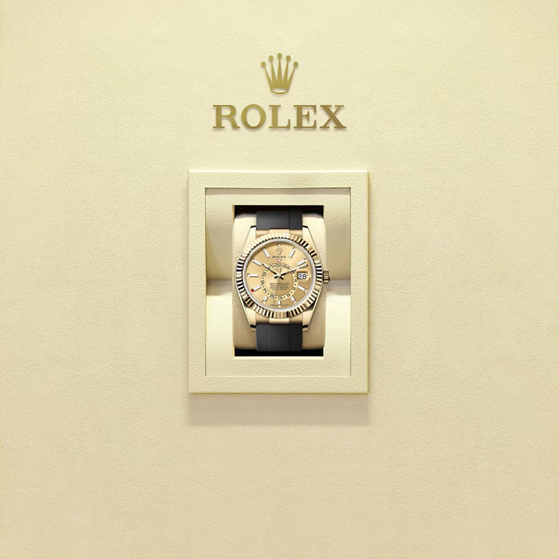 ROLEX  スカイドゥエラー、シャンパンカラー、オイスター、42 MM、イエローゴールド336238-最安値に挑戦中!!!