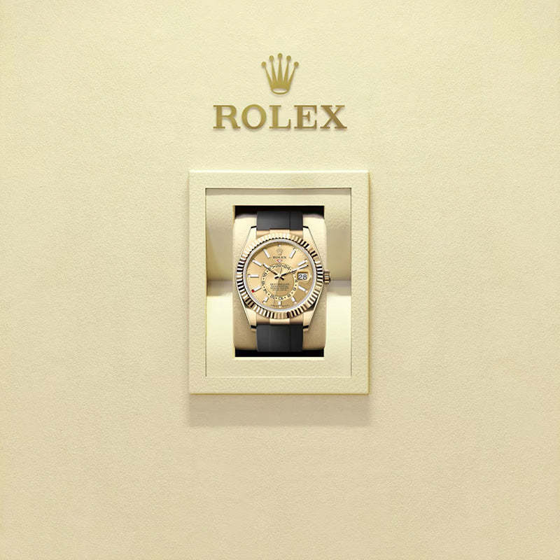 ROLEX  スカイドゥエラー、シャンパンカラー、オイスター、42 MM、イエローゴールド336238-最安値に挑戦中!!!
