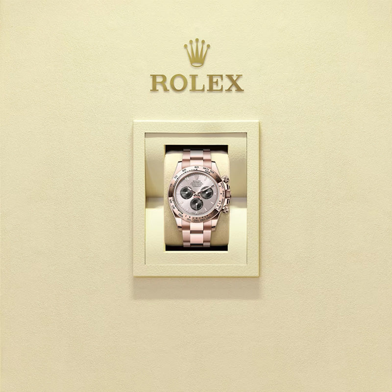 ROLEX  コスモグラフ デイトナ、サンダスト＆ブライトブラック、オイスター、40 MM、エバーローズゴールド126505-最安値に挑戦中!!!