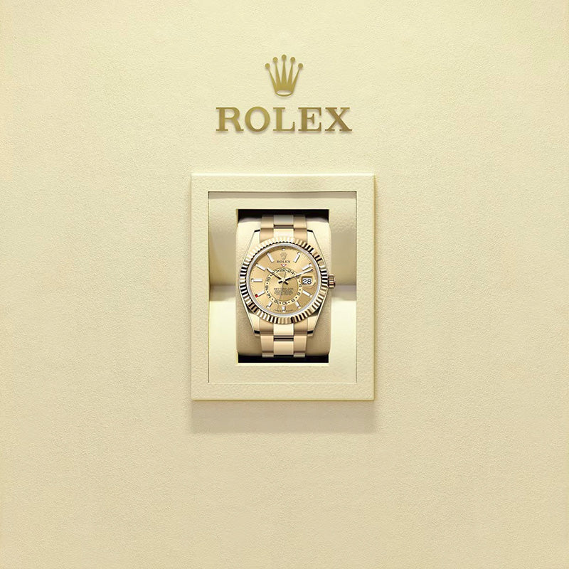 ROLEX スカイドゥエラー、シャンパンカラー、オイスター、42 MM、イエローゴールド336938-最安値に挑戦中!!!