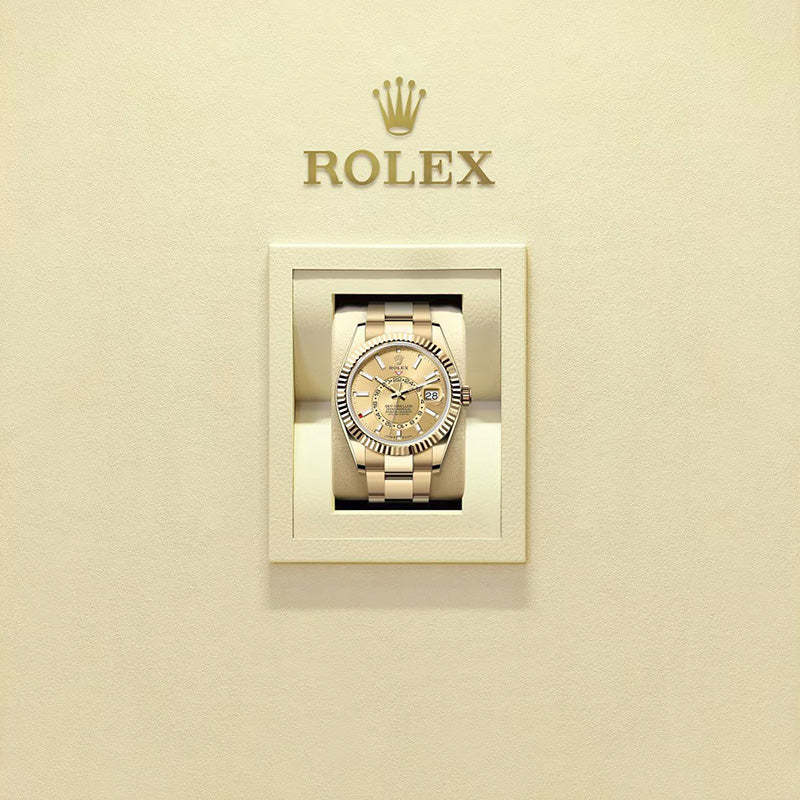 ROLEX スカイドゥエラー、シャンパンカラー、オイスター、42 MM、イエローゴールド336938-最安値に挑戦中!!!