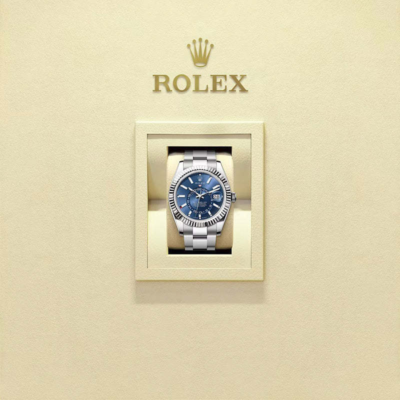 ROLEX スカイドゥエラー、ブライトブルー、オイスター、42 MM、オイスタースチール＆ホワイトゴールド336934-最安値に挑戦中!!!