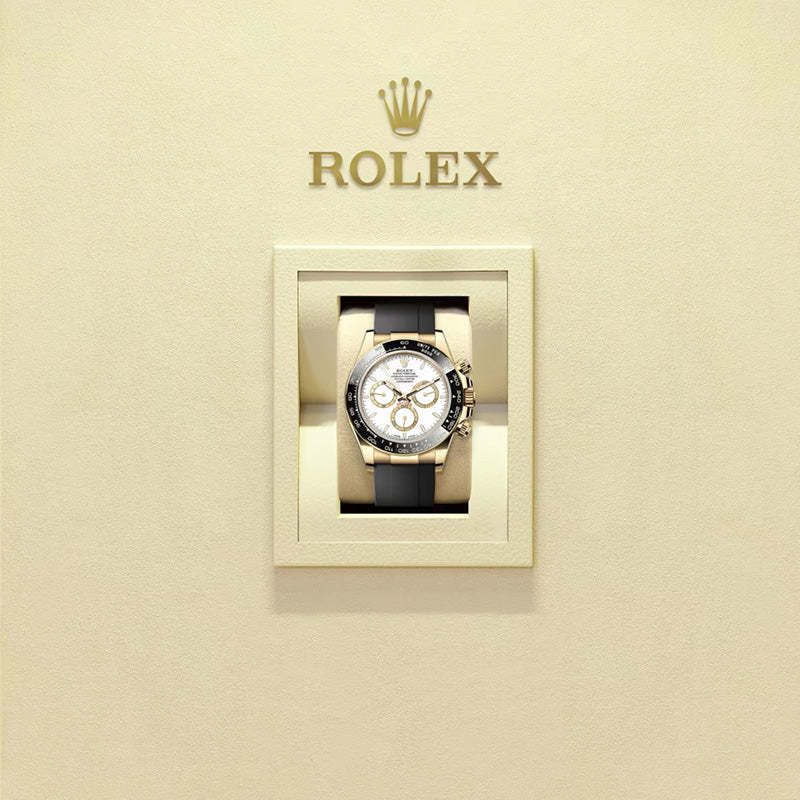ROLEX  コスモグラフ デイトナ、ホワイト、ゴールデン カウンターリング、オイスター、40 MM、イエローゴールド 126518LN-最安値に挑戦中!!!