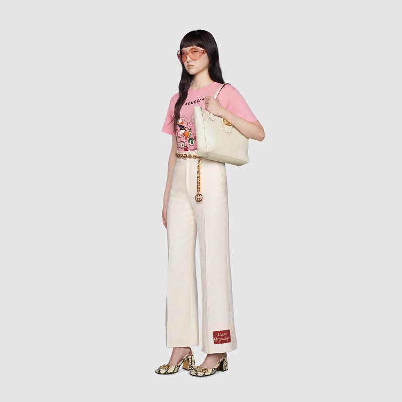  GUCCI ダブルG付き スモール トートバッグ Ref:652680 1U10T 9022